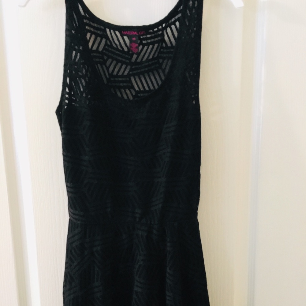 Material Girl Black Lacey dress
